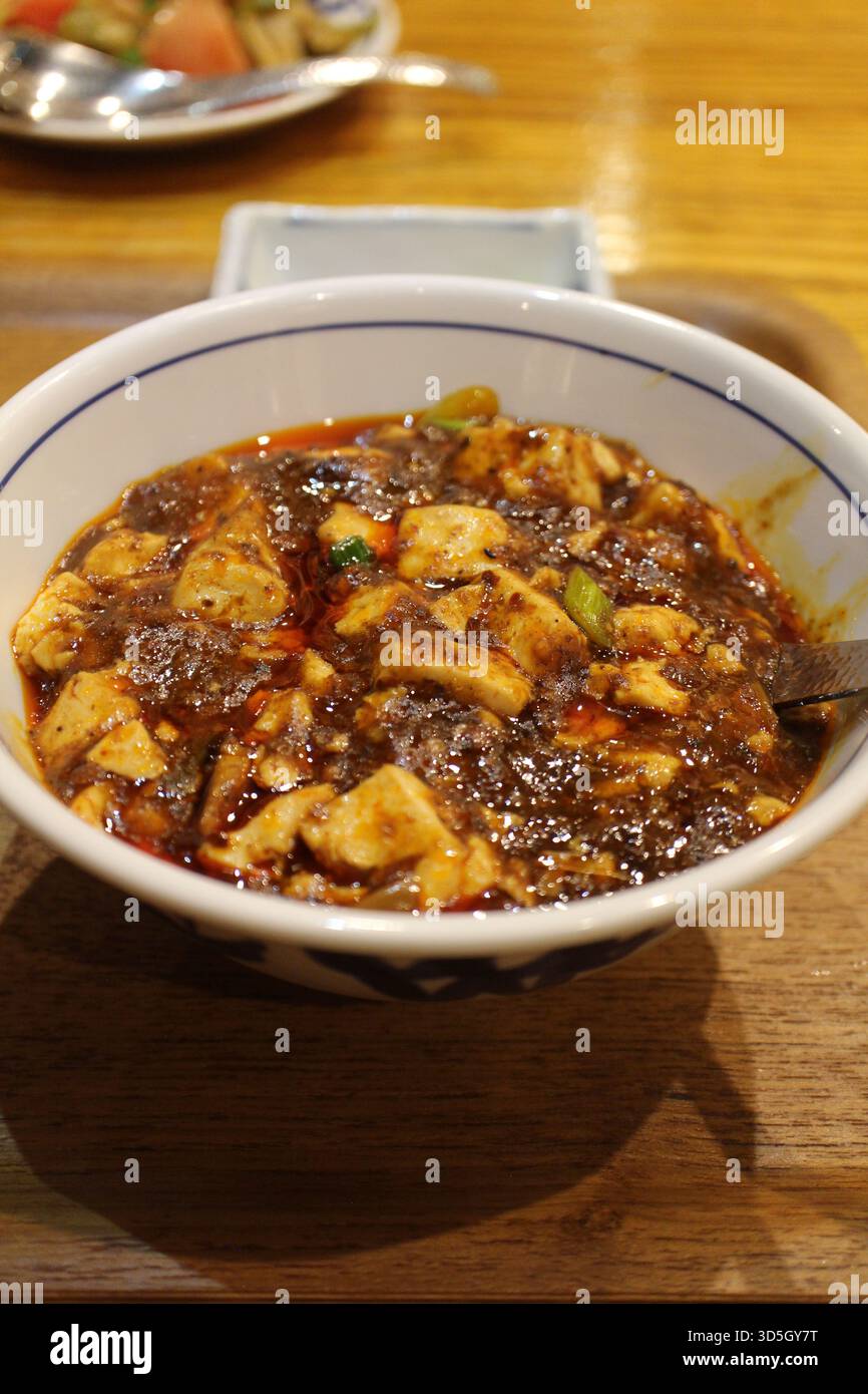 Sichuan Küche (chinesische Küche): mapo Tofu Stockfoto