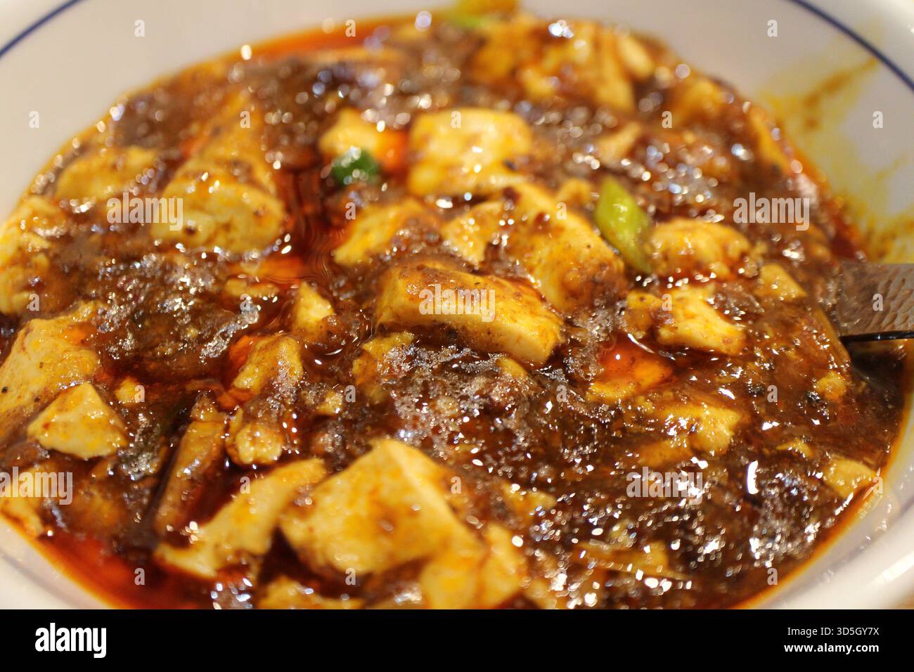 Sichuan Küche (chinesische Küche): mapo Tofu Stockfoto