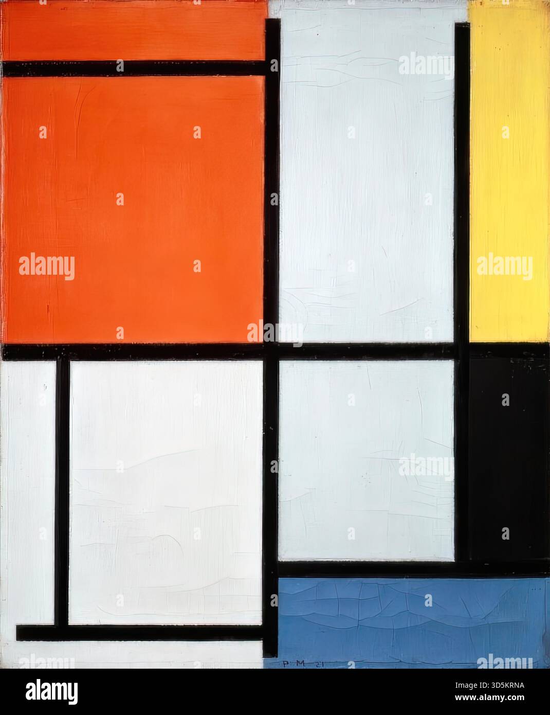 Komposition, 1921 von Piet Mondrian Stock Vektor