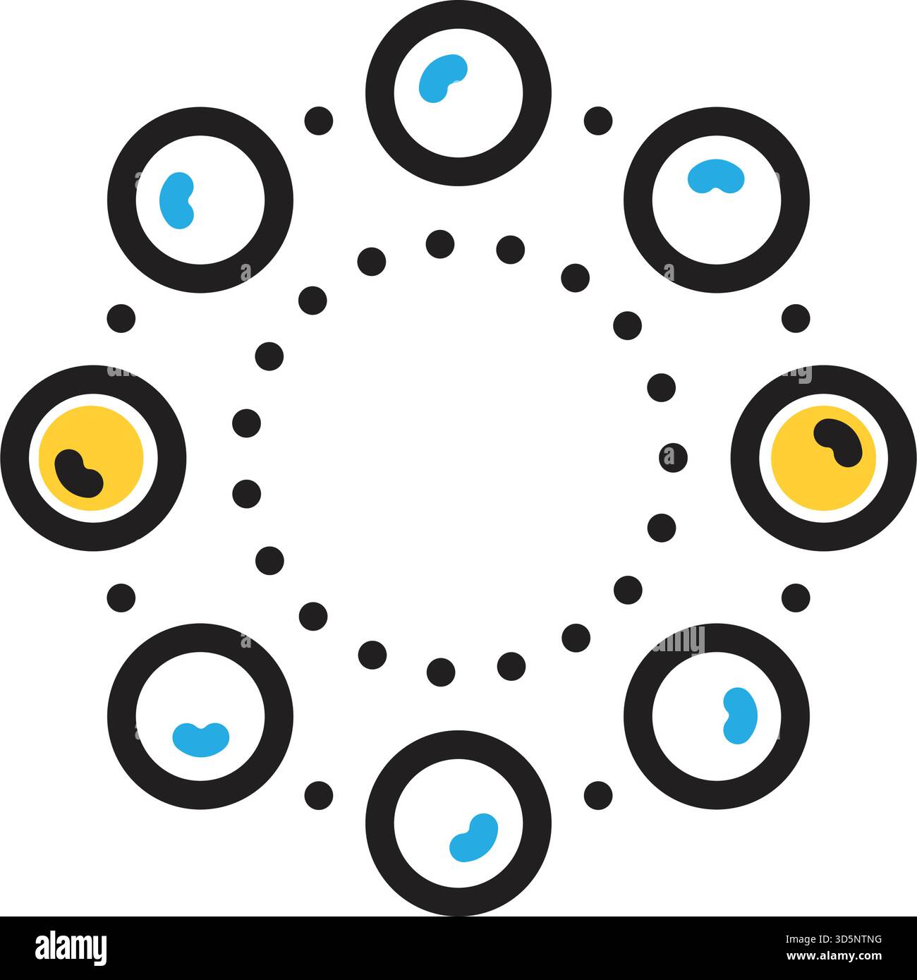 Symbol für Perlen, Halskette Stock Vektor