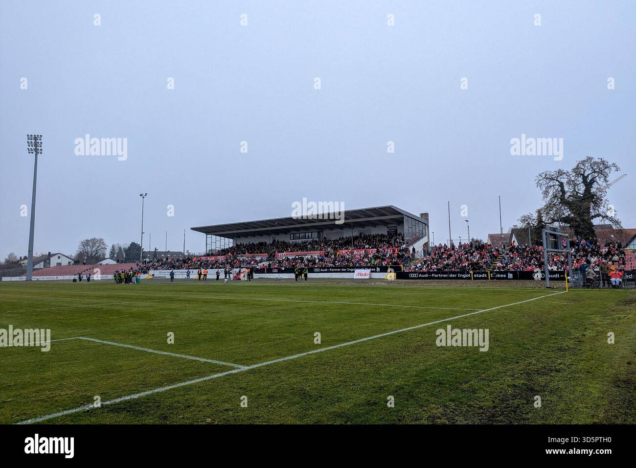 Ingolstadt, Deutschland 16. November 2025: DFB-Cup Frauen - Achtelfinale - 2025/2026 - FC Ingolstadt 04 gegen FC Bayern München im Bild: Zuschauer im ESV-Stadion Stockfoto