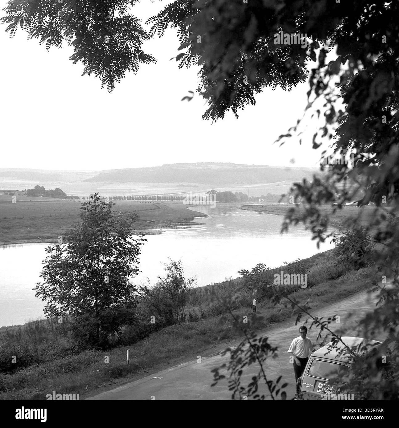 Weserberg Landscape 1968 [automatisierte Übersetzung] Stockfoto