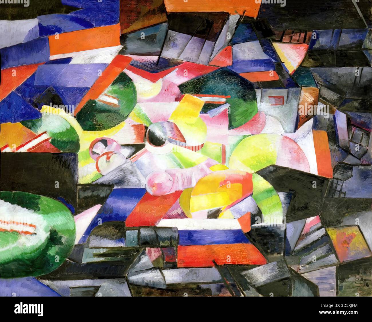 Stadt in der Nacht von Alexandra Exter Stock Vektor