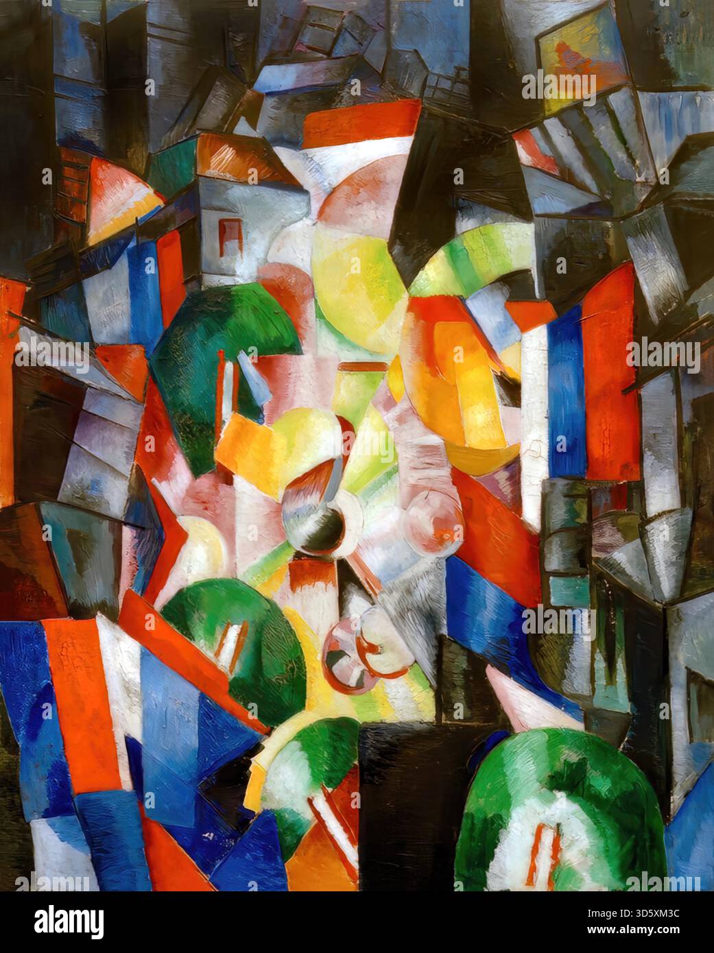 City at Night, 1915 von Alexandra Exter Stock Vektor