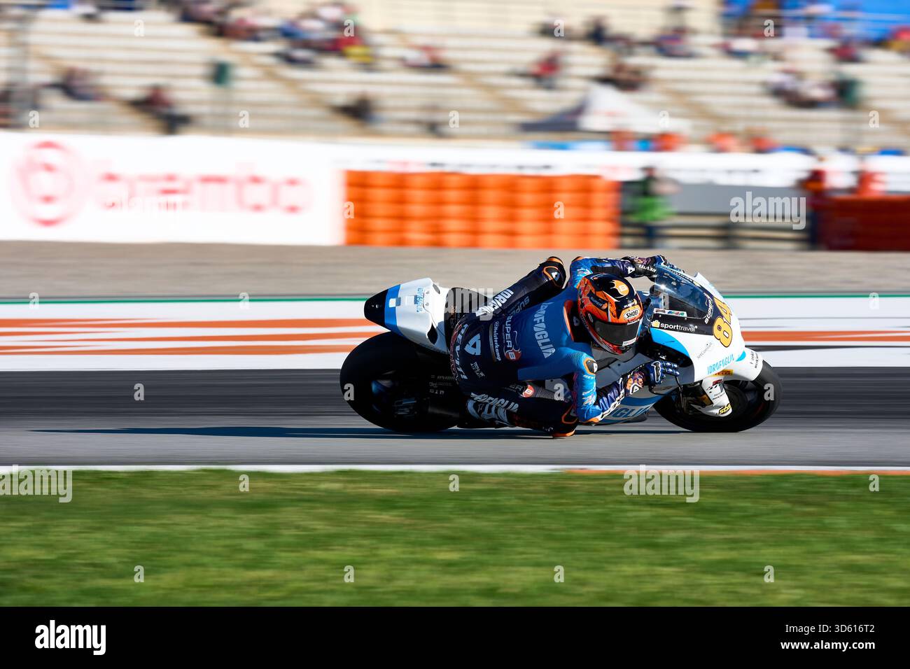 Zonta Van den Goorbergh (RW Racing GP) im Einsatz beim Grand Prix von Motul der Valencianischen Gemeinschaft auf dem Ricardo Tormo Circuit. Stockfoto
