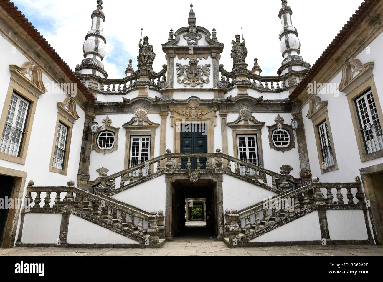 Mateus-Palast (Barock, 18. Jahrhundert). Mateus Freguesia, Vila Real Bezirk, Portugal. Stockfoto