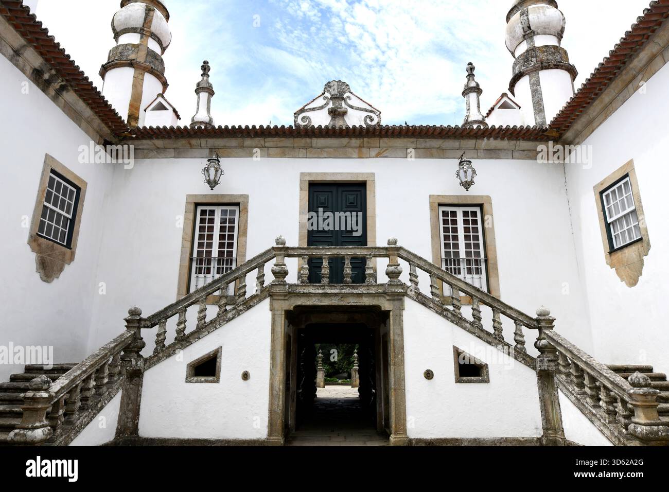 Mateus-Palast (Barock, 18. Jahrhundert). Mateus Freguesia, Vila Real Bezirk, Portugal. Stockfoto
