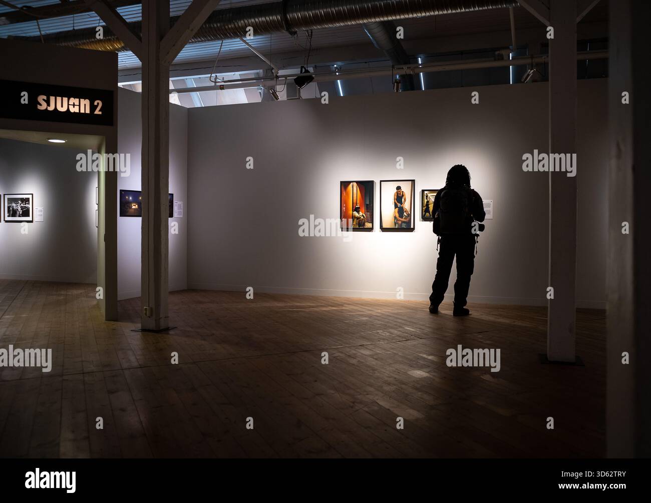Dokumentarfoto-Salon 2025 im Public Museum of Work in Norrköping, Schweden Stockfoto