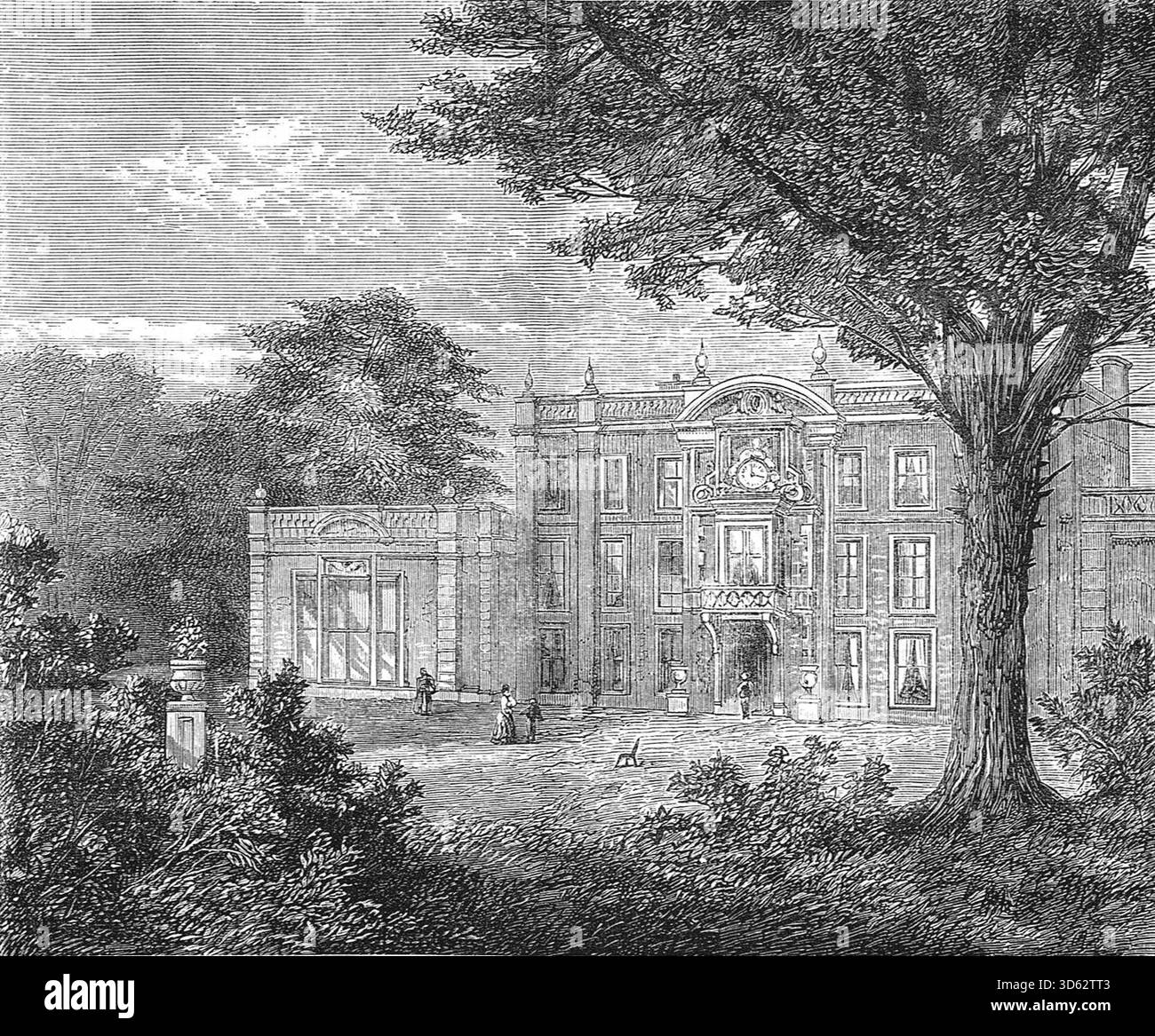 Camden Place, Chislehurst, Sitz im Exil Napoleons III. Nach seiner Niederlage im Deutsch-Französischen Krieg Stockfoto