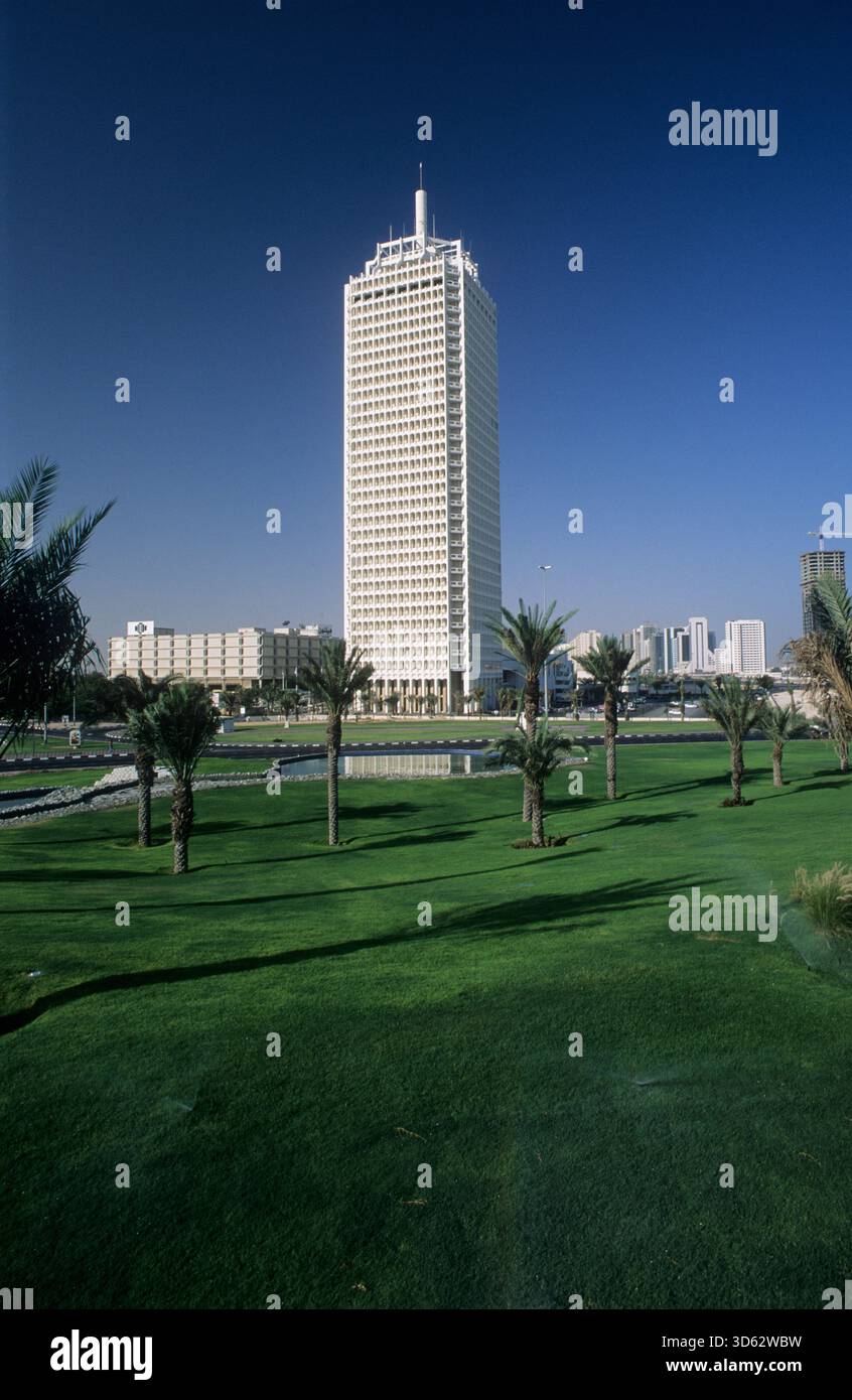 VAE, Dubai, das World Trade Center. Stockfoto