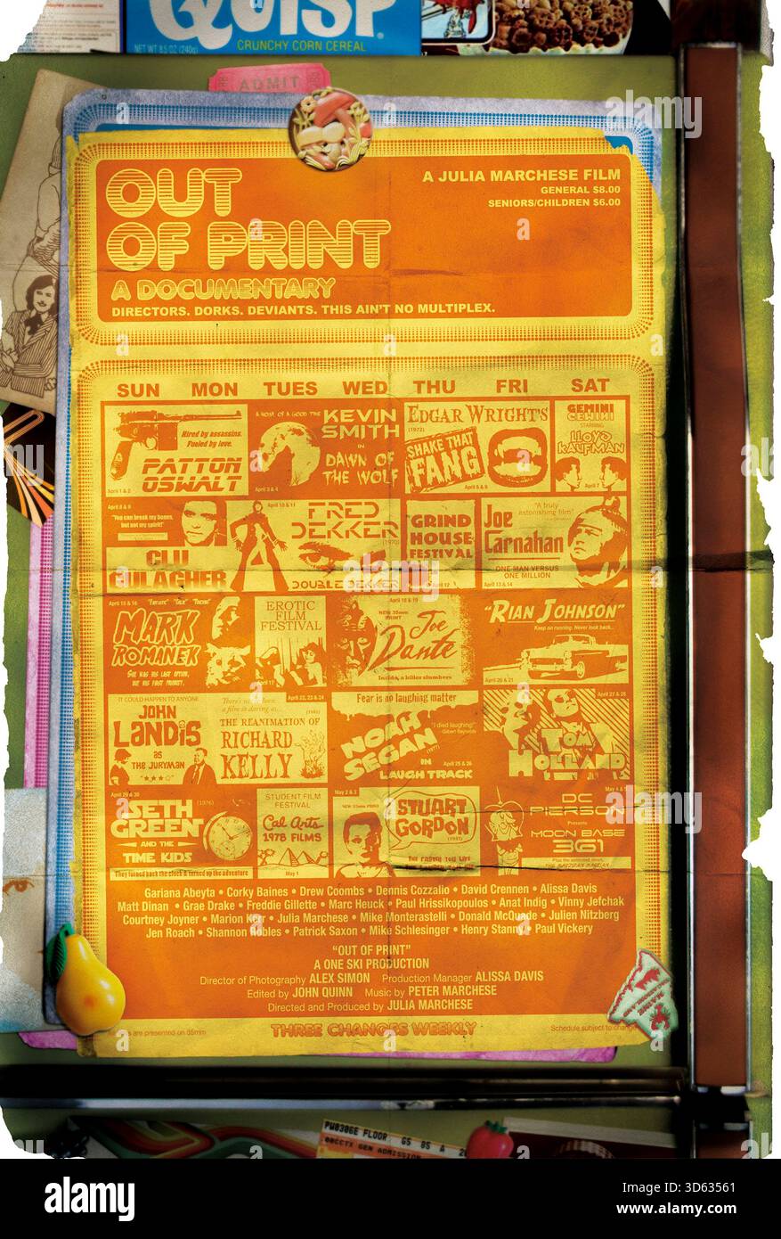 Out of Print (2013) von Vivienne Roumani mit Meryl Streep, Jeff Bezos und Ray Bradbury. Dieser Dokumentarfilm befasst sich mit der digitalen Transformation von Büchern, Verlagswesen und Alphabetisierung und zeigt Perspektiven von Autoren, Verlegern und Lehrern. US-Poster NUR FÜR REDAKTIONELLE ZWECKE. Kredit: BFA/Dogwoof Stockfoto