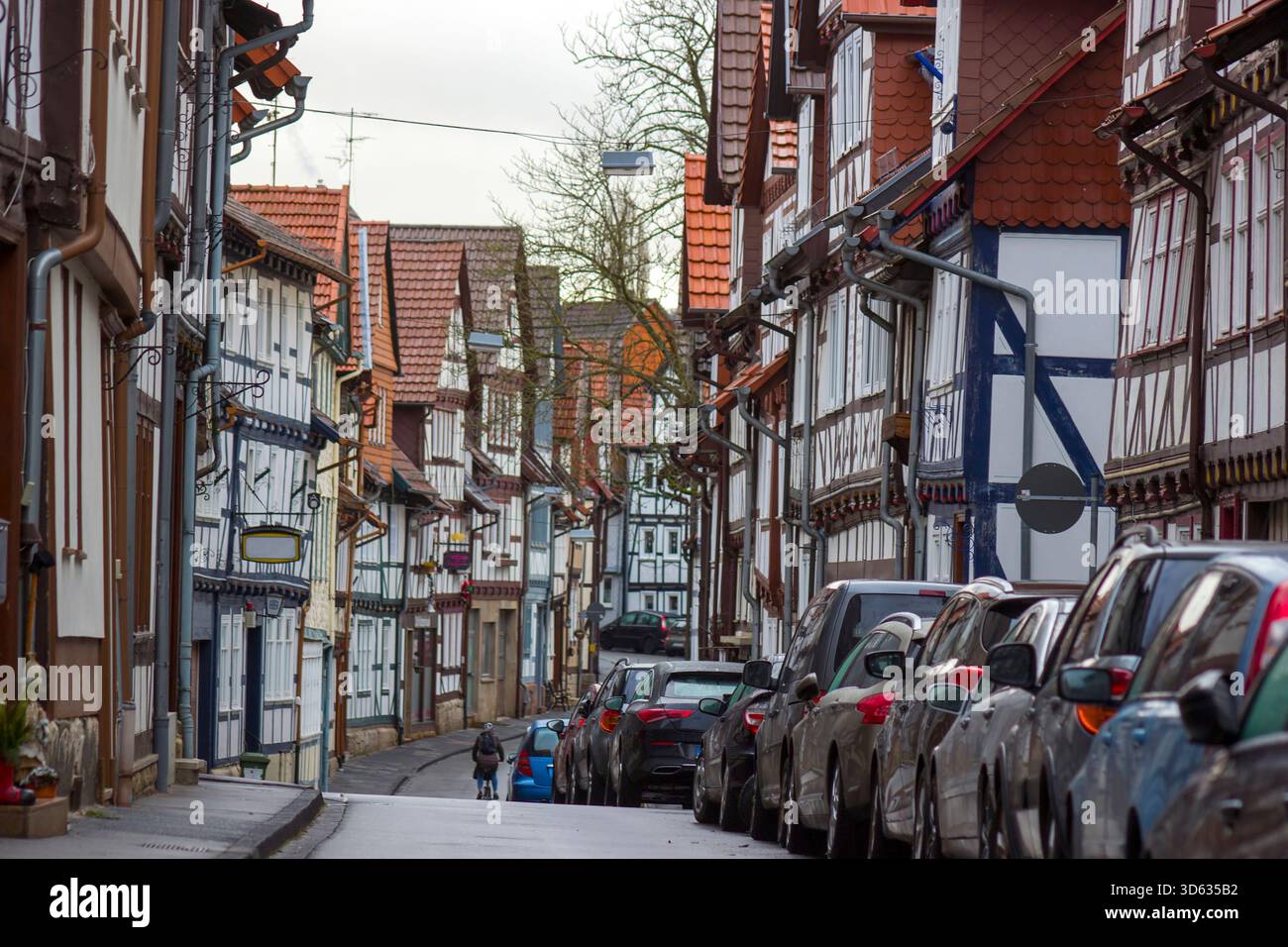 Die Stadt Bad Sooden-Allendorf im Werra-Tal in Deutschland, Hessen Stockfoto