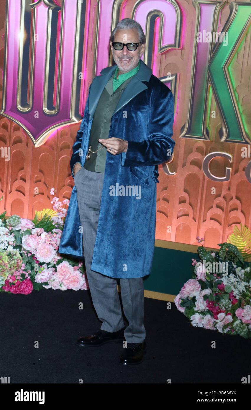New York, NY, USA. November 2025. Jeff Goldblum bei der "Wicked: For good!" New York Premiere in der David Geffen Hall am 17. November 2025 in New York City. Quelle: Rw/Media Punch/Alamy Live News Stockfoto