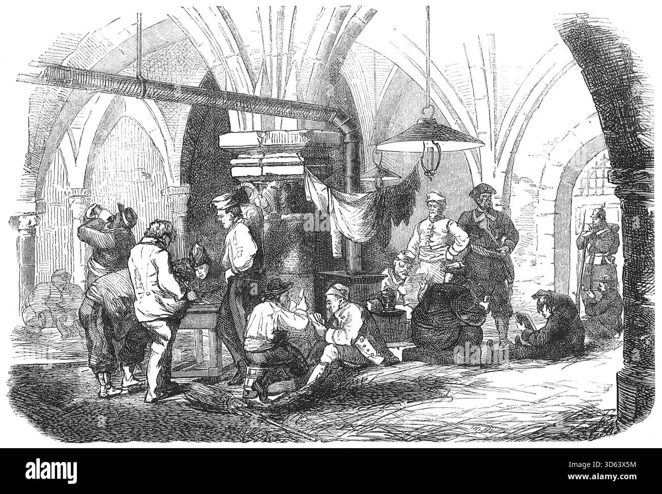 Garibaldier in Dijon während des Deutsch-Französischen Krieges. Giuseppe Garibaldis Vogesenarmee. Stockfoto