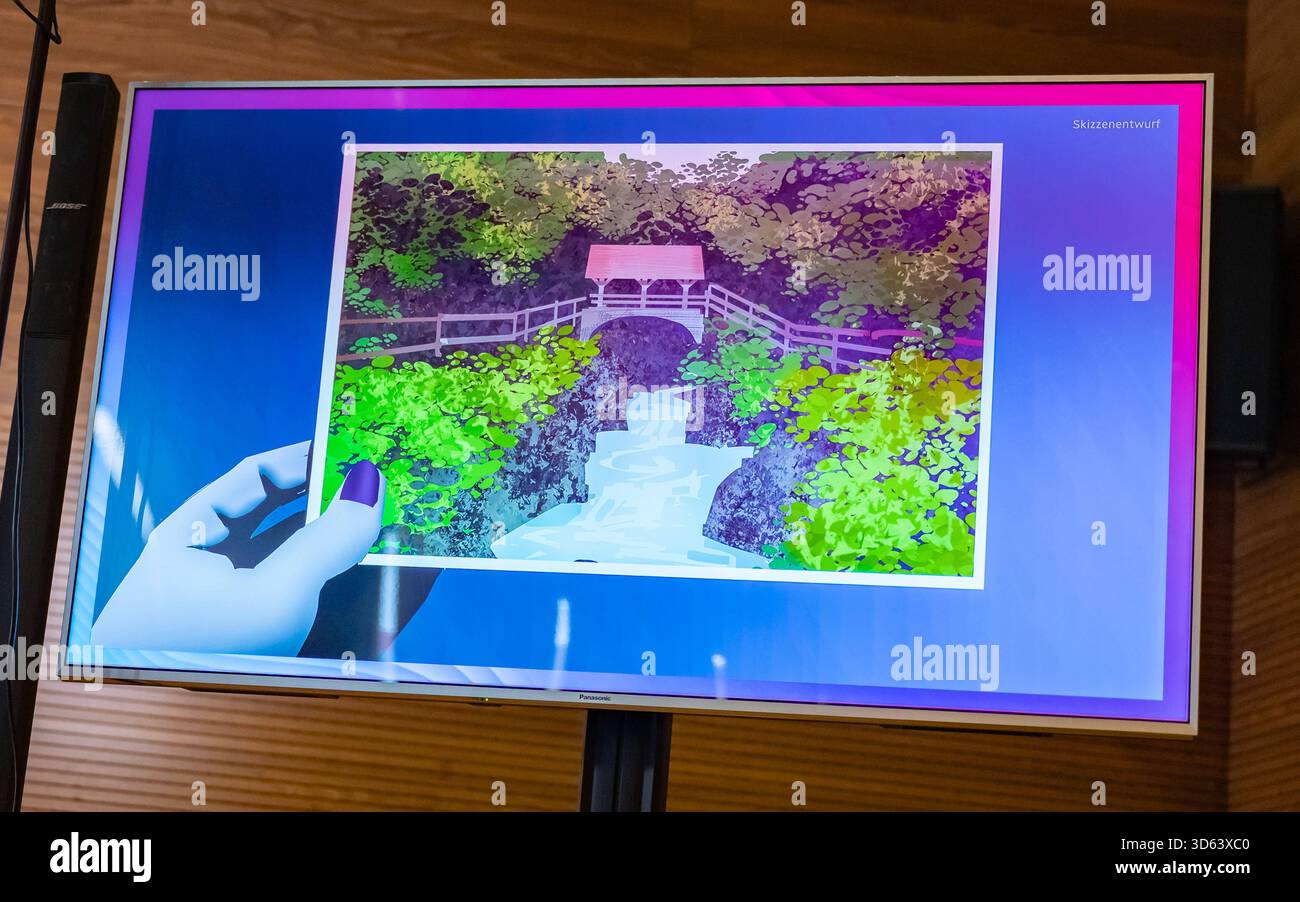 20251118 PG ORF Medienupdate zum Eurovision Song Contest 2026 in Wien, OESTERREICH - 18. NOVEMBER: Sujet - Symolbild - Mediengespraech anlaesslich eines ORF Updates zum 70. Eurovision Song Contest vom 12. bis zum 16. Mai 2026 in Wien im Foyer der Halle F der Wiener Stadthalle am 18. November 2025 in Wien, Oesterreich. 251118 SEPA 17 023 Copyright: XIsabellexOuvrardx SEPAxMedia Stockfoto