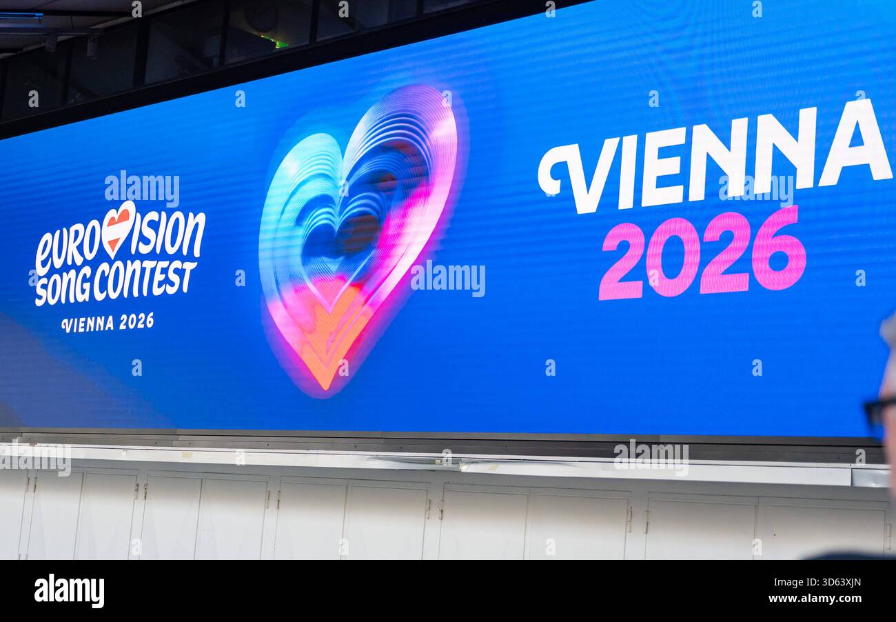 20251118 PG ORF Medienupdate zum Eurovision Song Contest 2026 in Wien, OESTERREICH - 18. NOVEMBER: Sujet - Symolbild - Mediengespraech anlaesslich eines ORF Updates zum 70. Eurovision Song Contest vom 12. bis zum 16. Mai 2026 in Wien im Foyer der Halle F der Wiener Stadthalle am 18. November 2025 in Wien, Oesterreich. 251118 SEPA 17 053 Copyright: XIsabellexOuvrardx SEPAxMedia Stockfoto