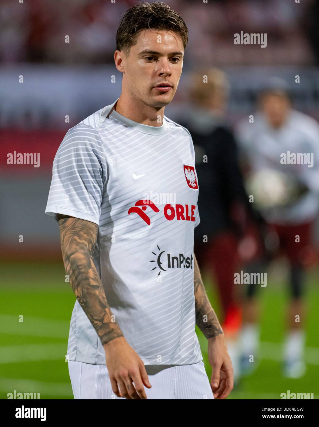 Attard, Malta. November 2025. Nicola Zalewski (Polen) beim Spiel der Gruppe G der europäischen Qualifikation zur FIFA-Weltmeisterschaft 2026 zwischen Malta und Polen im Ta'Qali National Stadium in Attard, Malta am 17. November 2025 (Foto: Andrew SURMA/SIPA USA). Quelle: SIPA USA/Alamy Live News Stockfoto