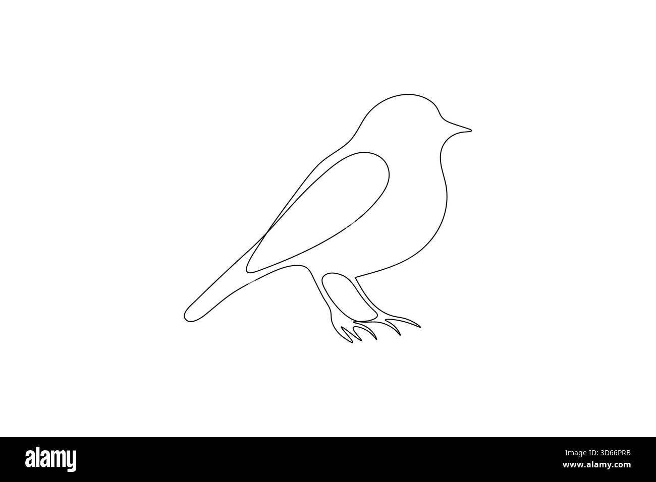 Vogelpaar durchgehende eine Linie Zeichnung minimalistische Umrissvektor Illustration Stock Vektor