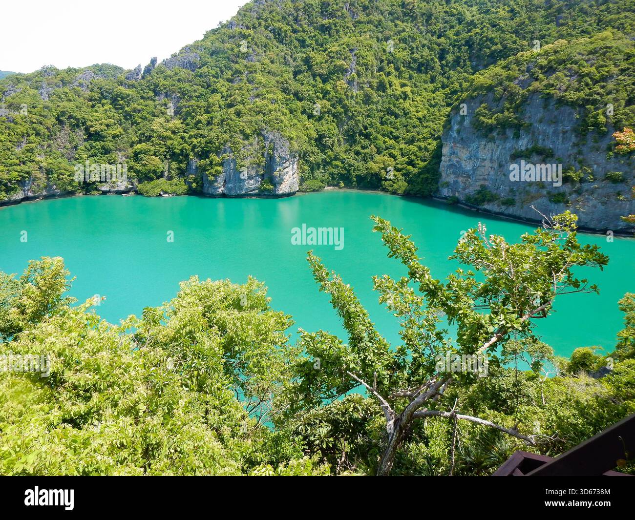 Blaue Lagune im Angthong Marine Park in Thailand Stockfoto