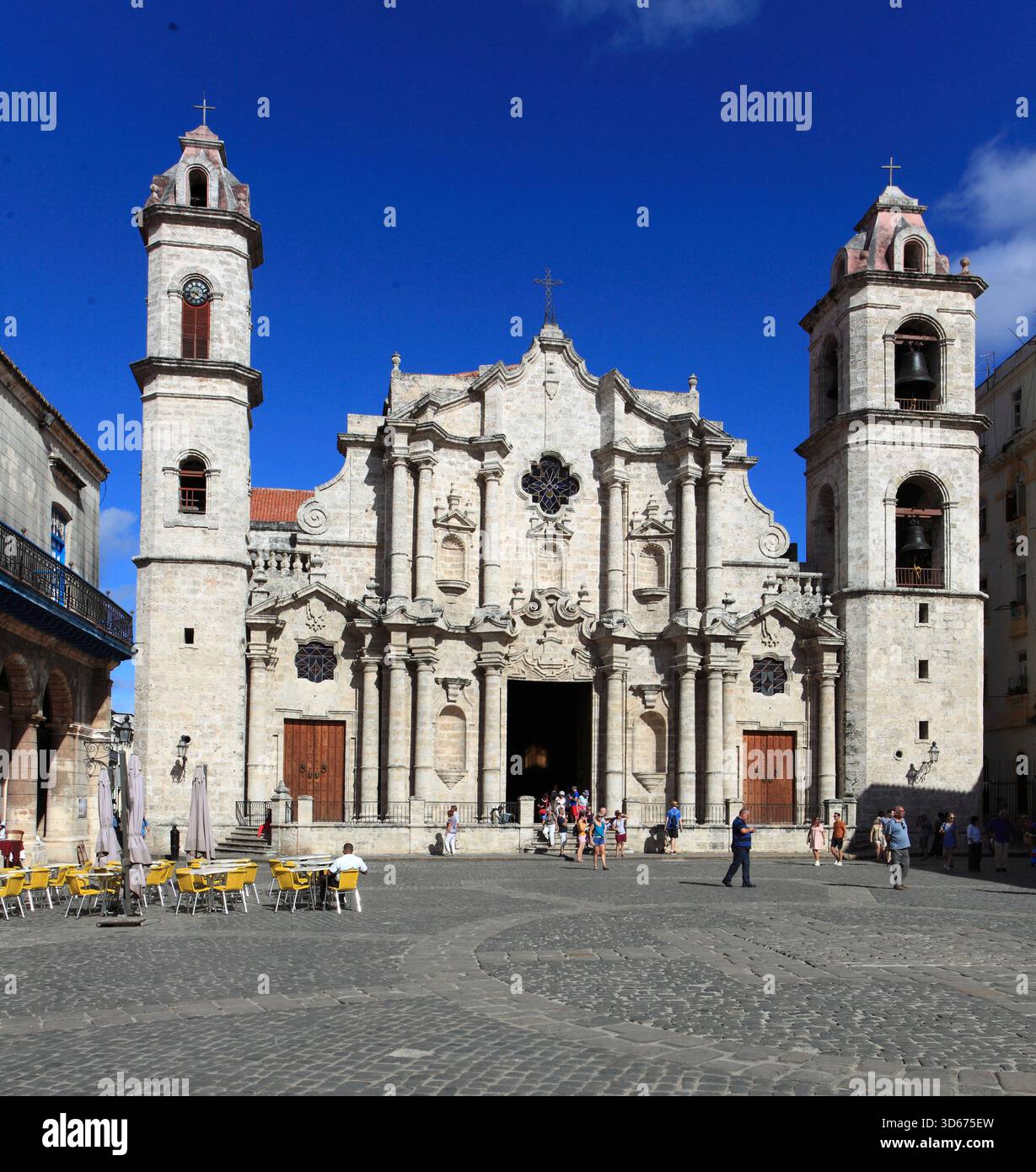 Kuba, Havanna, Plaza de la Catedral, Kathedrale, Stockfoto