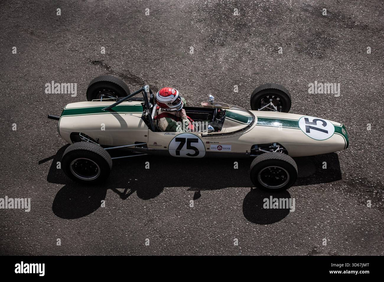 Der Lightning Envoyette Oldtimer beim Donigton Historical Festival in Großbritannien . Stockfoto