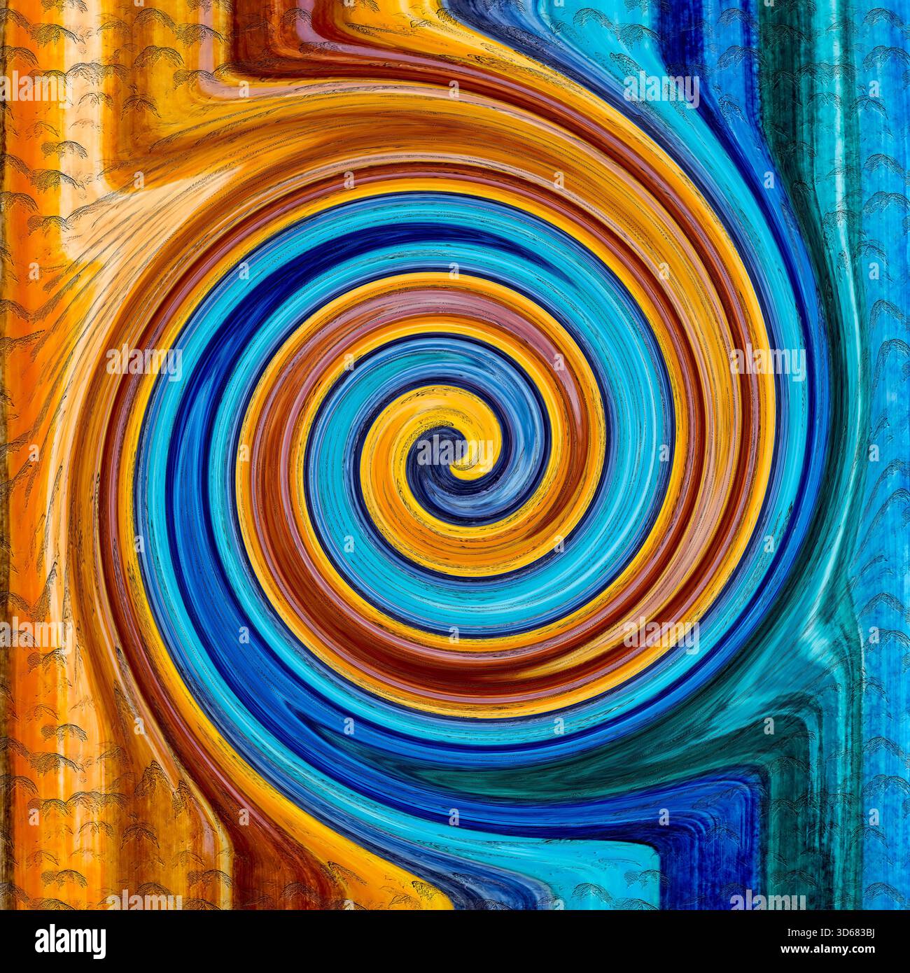 Abstrakte Kunst – Zugvögel Stockfoto