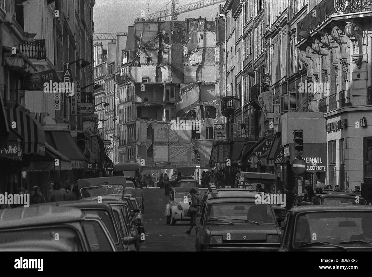 1975, Paris, Rive fuhr. Stockfoto
