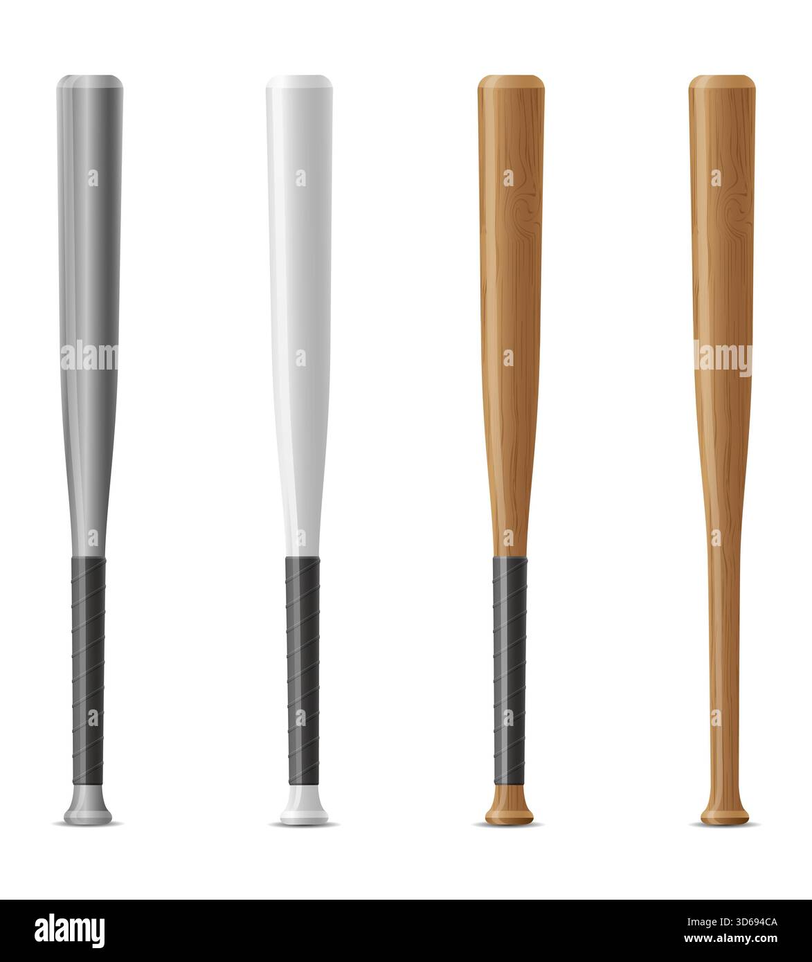 Bitschläger für Baseballsport Spiel Cartoon Stock Vektor Illustration isoliert auf weißem Hintergrund Stockfoto