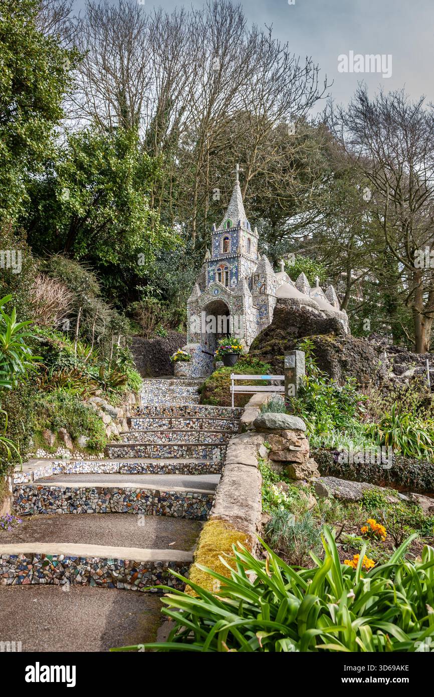 Die kleine Kapelle, Les Vauxbelets Tal, Saint Andrew, Balliwick von Guernsey Stockfoto