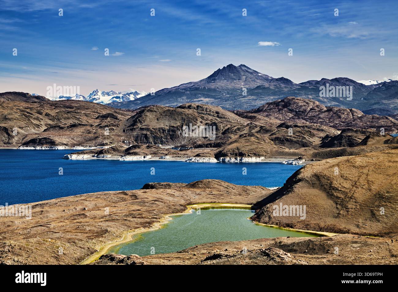 Sarmiento See, Torres del Paine Nationalpark, Patagonien, Chile Stockfoto