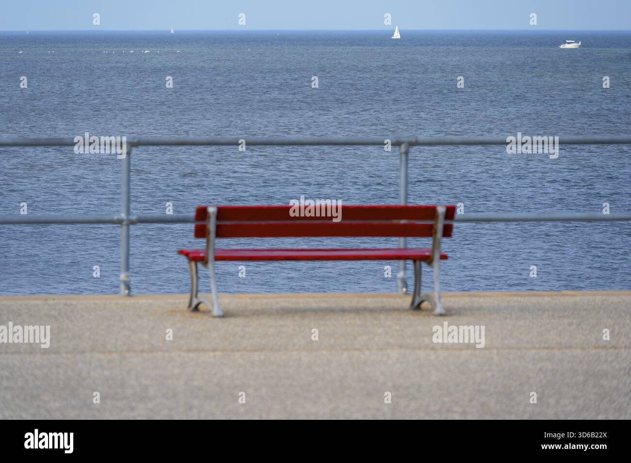 Rote Bank an der Ostsee, Mecklenburg-Vorpommern, Deutschland Stockfoto