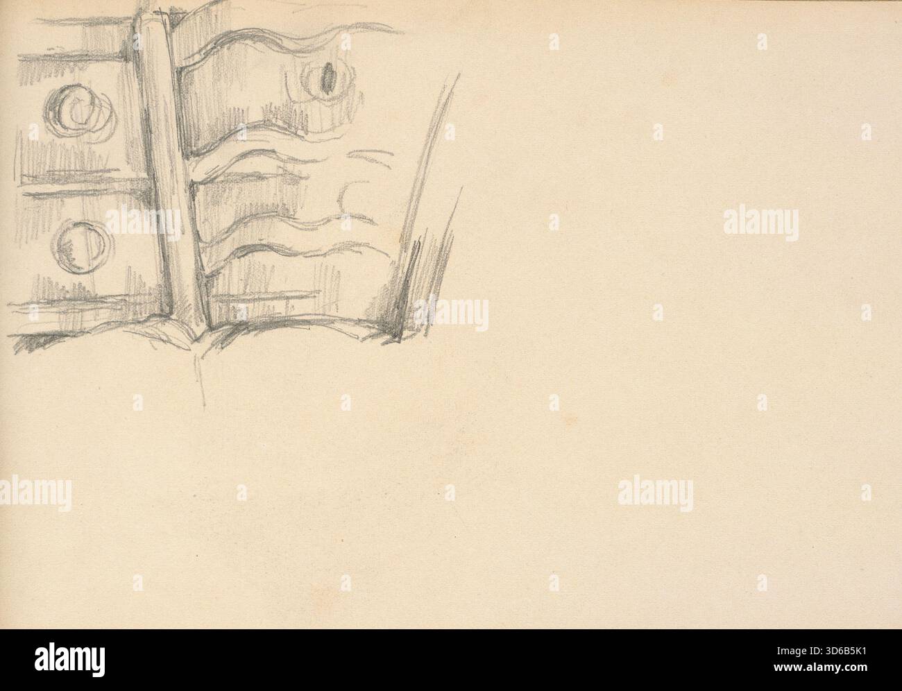 "Stuhl und Kommode (1880-1883). Paul C?zanne (Französisch, 1839-1906)" Stockfoto