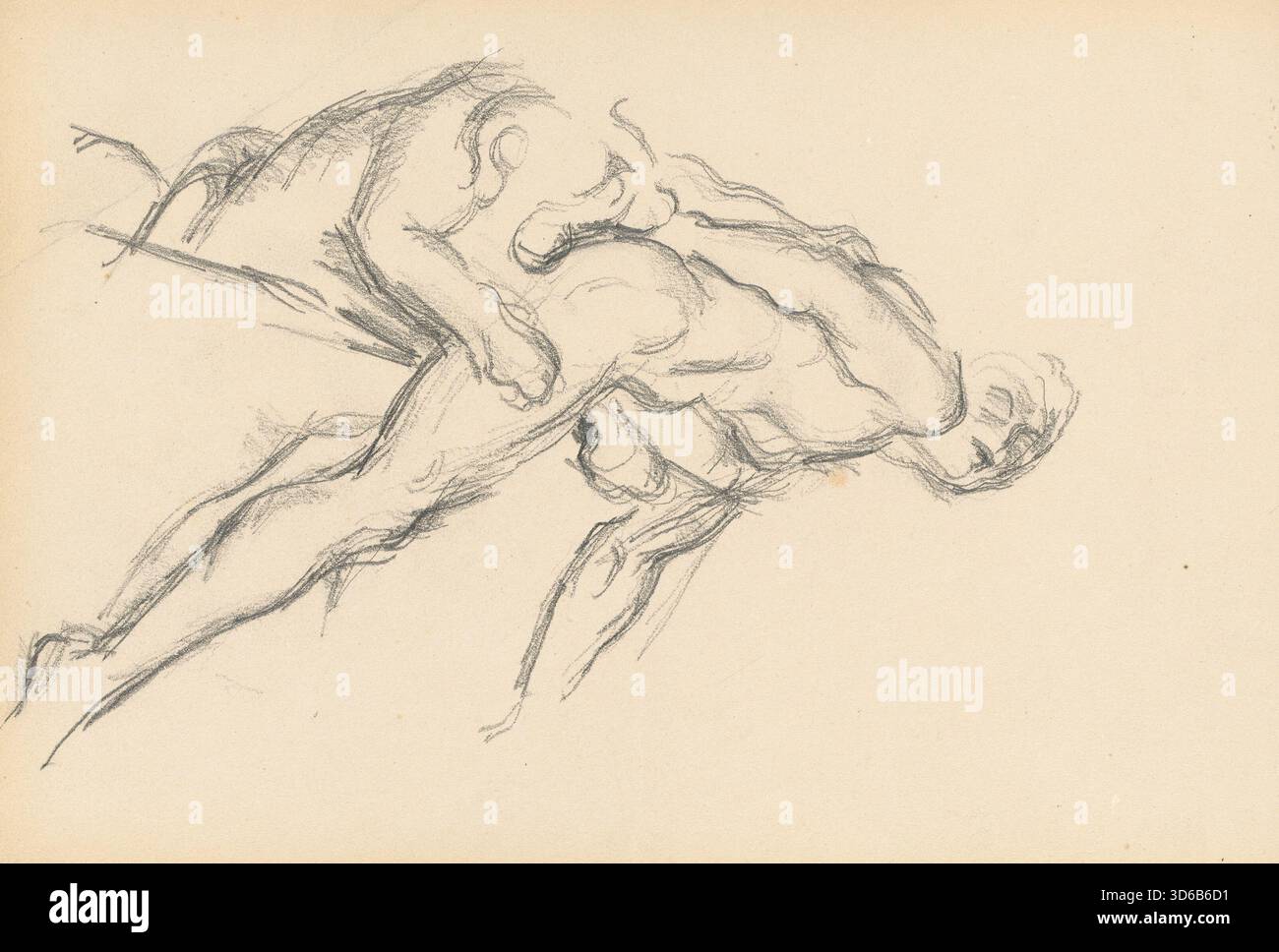 "Studie über Puget?s?Milo von Crotona? (1880-1883). Paul C?zanne (Französisch, 1839-1906)" Stockfoto