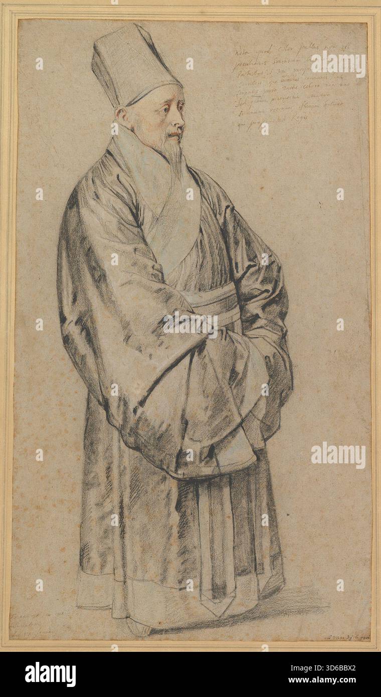 Porträt von Nicolas Trigault in chinesischer Tracht (1617). Peter Paul Rubens (Flämisch, 1577-1640)" Stockfoto