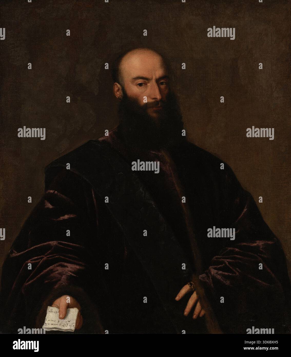 Porträt von Giacomo di Andrea Dolfin (um 1531). Tizian (Italienisch, ca. 1488-1576)" Stockfoto