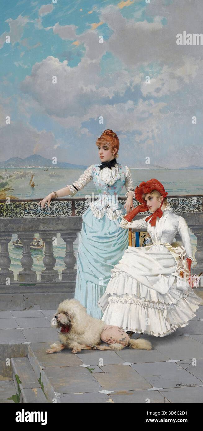 Neapolitanische Schönheiten (1885). Vittorio Matteo Corcos (Italienisch, 1859 ? 1933)" Stockfoto