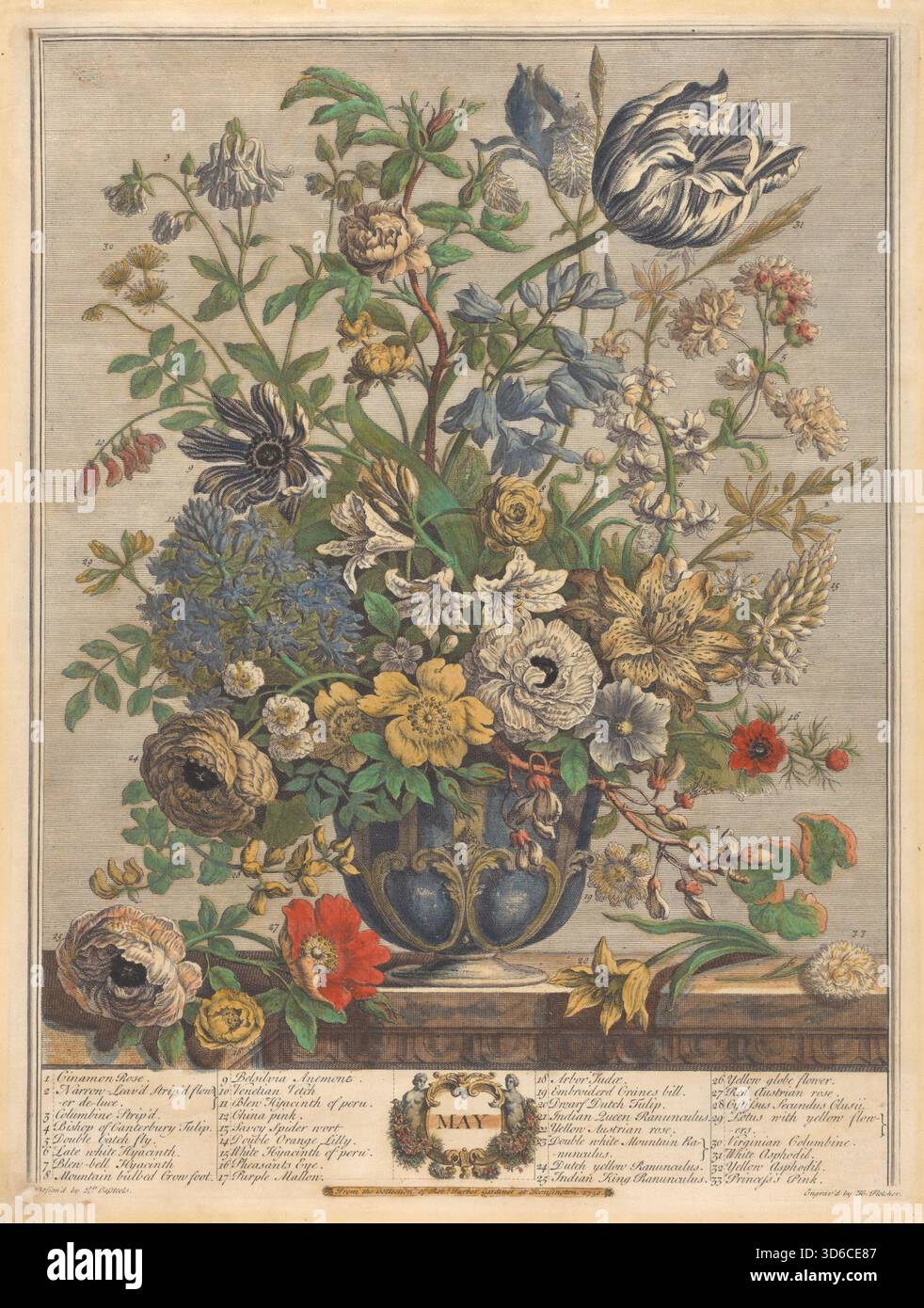 "Mai (1730). Pieter Casteels III (Flämisch, 1684?1749)“ Stockfoto