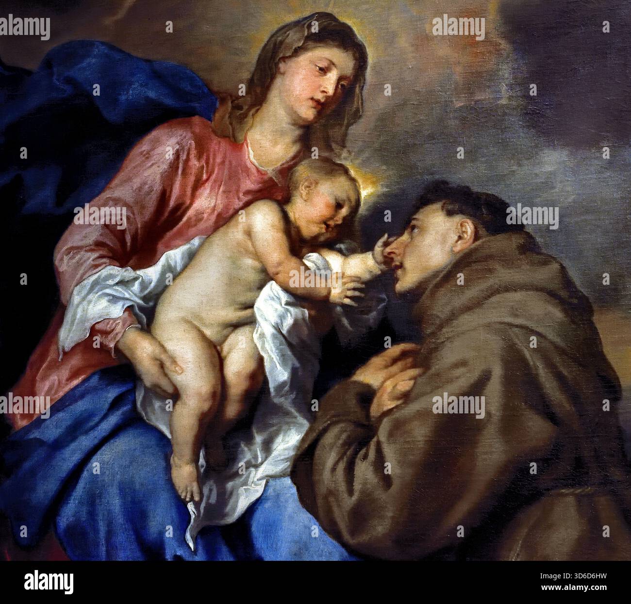 Madonna mit Kind und Heiligen Antonius von Padua 1630 - 1632 Anthony (Anton - Antoon) van Dyck 1599 - 1641 Antwerpen Belgien Flandern Belgien Stockfoto
