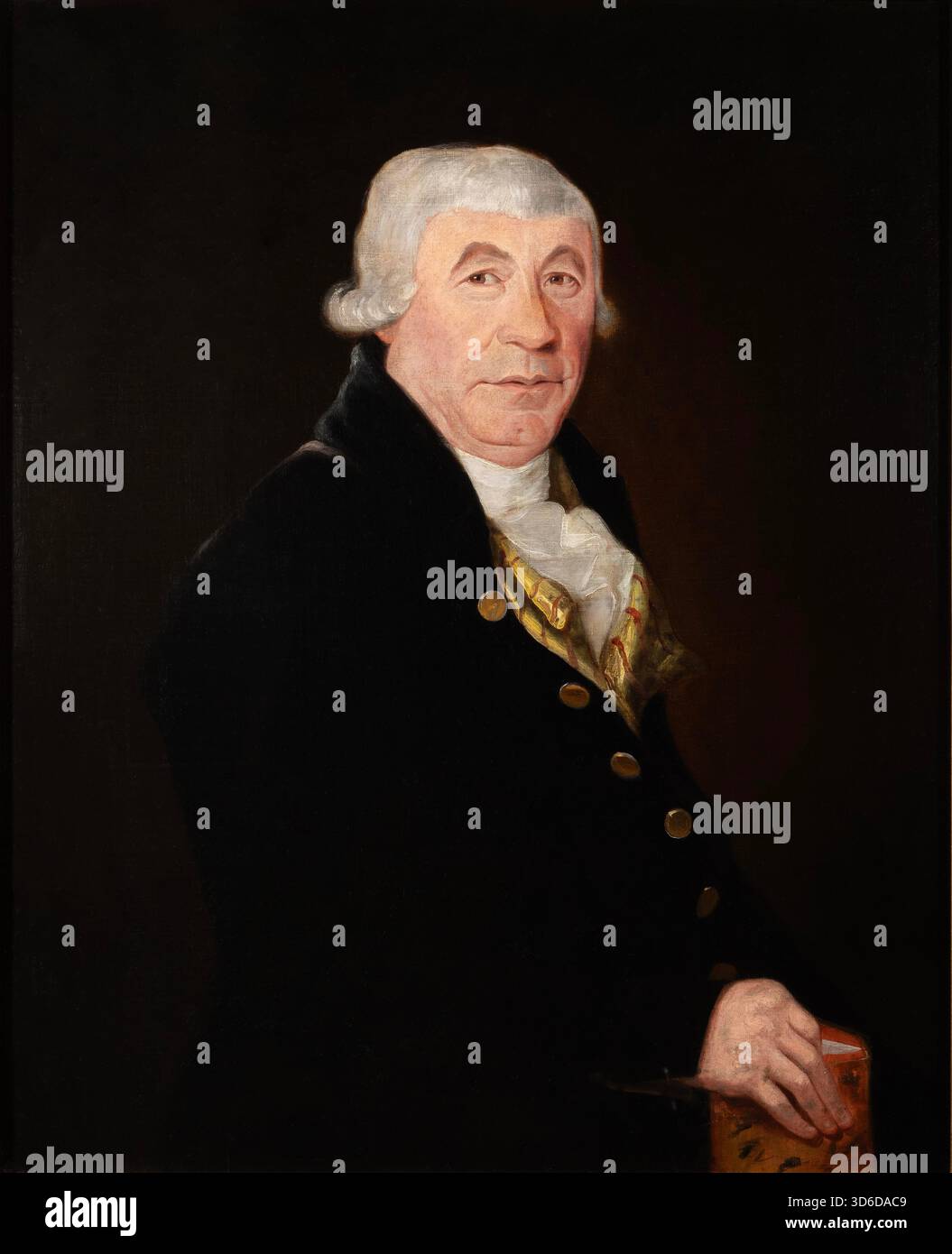 Porträt von James McGill, dem Gründer der McGill University in Montreal, Quebec, Kanada, Ölgemälde Louis Dulongpré um 1800-1810 Stockfoto