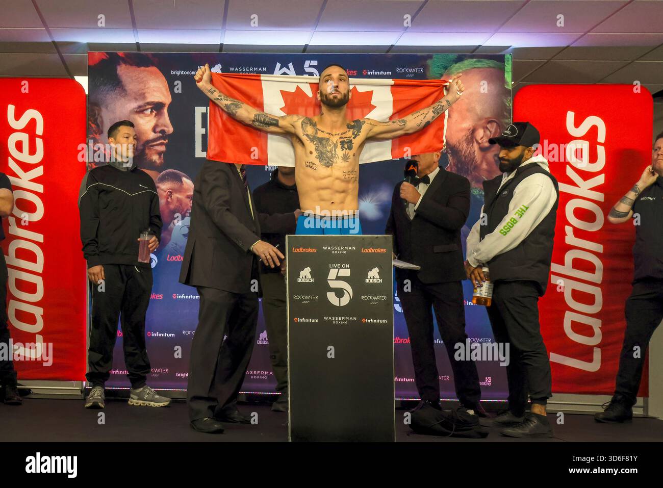 Brighton Centre, Stadt Brighton & Hove, East Sussex, Großbritannien. Harlem Eubank trifft auf Josh Wagner am Tag vor ihrem Kampf im Brighton Centre am 21. November 2021. In diesem Bild ist Josh Wagner. David Smith/Alamy 20. November 2025/ Stockfoto