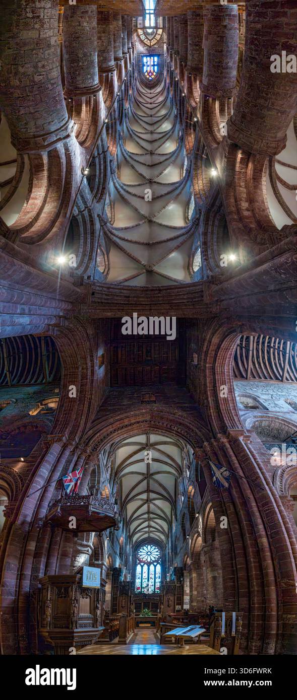Vertorama von St. Magnus Cathedral, Kirkwall, Orkney Islands, Schottland, Großbritannien Stockfoto