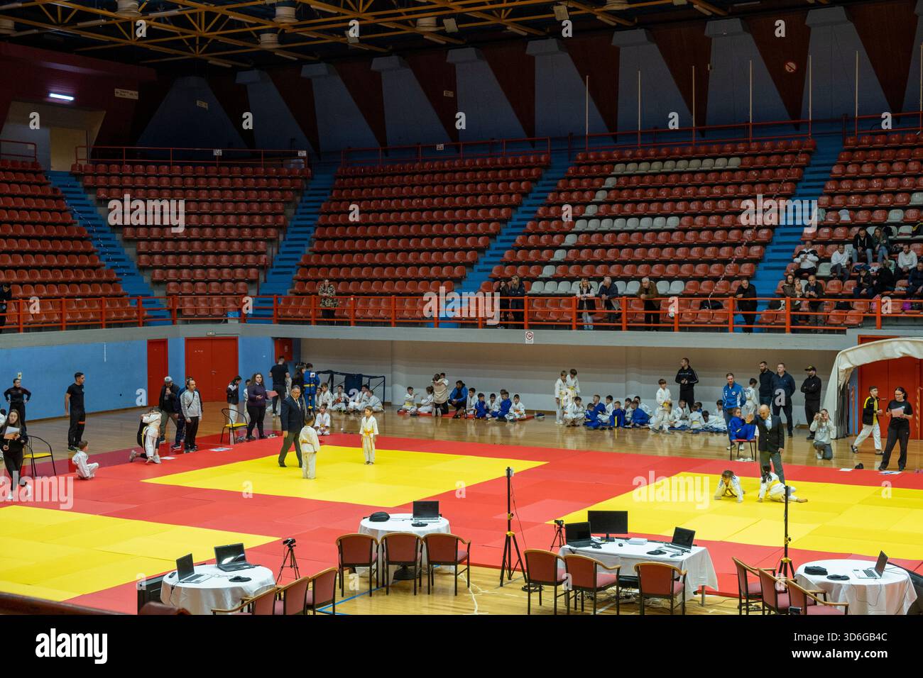 Judo Junior Wettbewerb Stockfoto