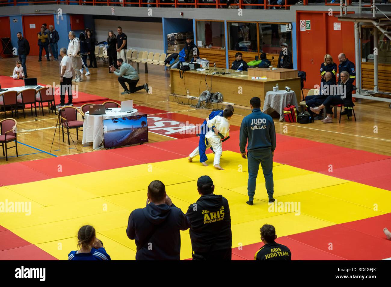 Judo Junior Wettbewerb Stockfoto