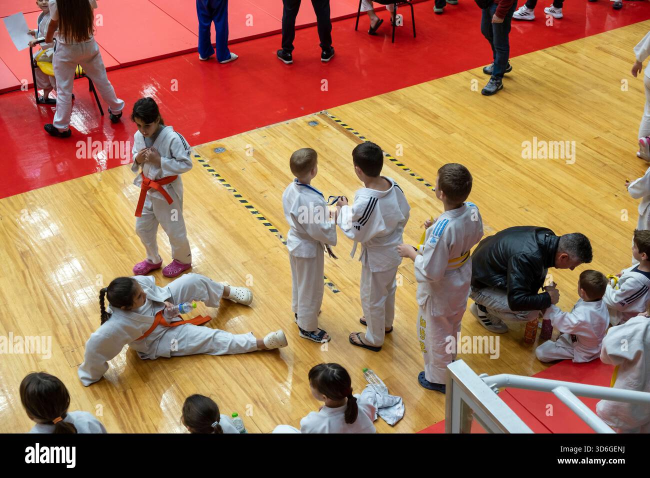 Judo Junior Wettbewerb Stockfoto