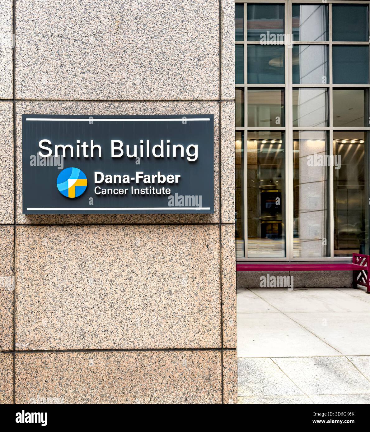 Smith Building, Smith Research Laboratories, Dana-Farber Cancer Institute, Außenansicht des Gebäudes, 450 Brookline Avenue, Boston, Massachusetts, USA Stockfoto
