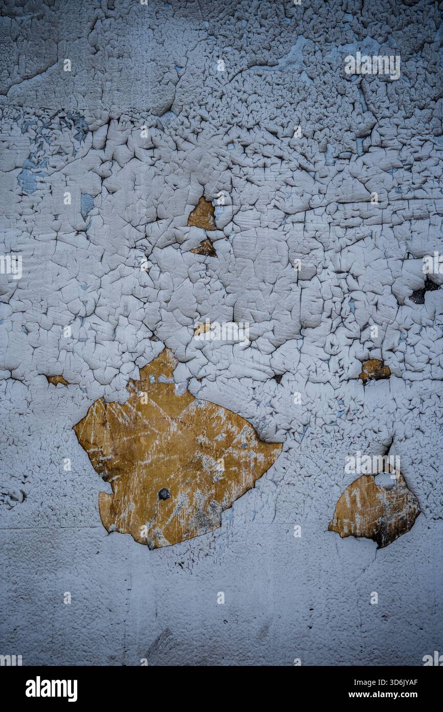 Alte zerfallene strukturierte Wand Stockfoto