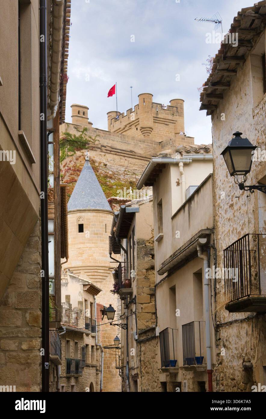 Palast der Könige von Navarra von Olite, Spanien Stockfoto