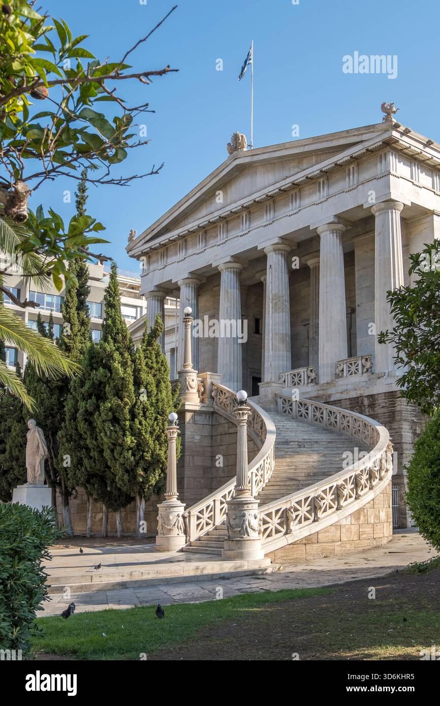 Nationalbibliothek Griechenlands in Athen, Griechenland Stockfoto