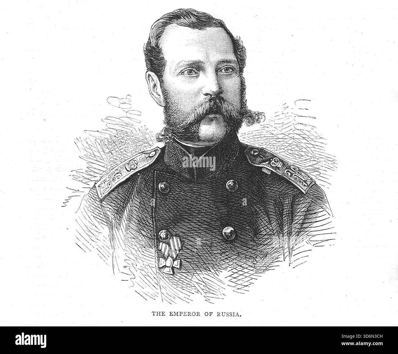 Zar Alexander II., Kaiser von Russland zur Zeit des Deutsch-Französischen Krieges. Stockfoto