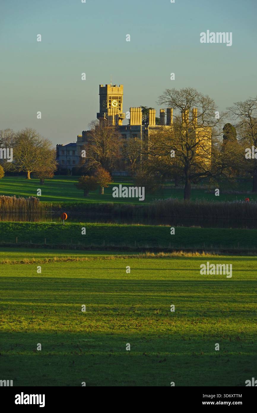 Das Herrenhaus, der alte Direktor bei Sonnenuntergang Stockfoto